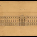 Prospetto principale della Manica Nuova di Palazzo Reale su via Venti Settembre (ASTo, Riunite, Casa di Sua Maestà, Torino, Real Palazzo Nuovo, cartella 326, foglio 2) Prospetto principale della Manica Nuova di Palazzo Reale su via Venti Settembre (ASTo, Riunite, Casa di Sua Maestà, Torino, Real Palazzo Nuovo, cartella 326, foglio 2)