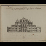 Particolare della facciata principale della Palazzina di caccia di Stupinigi. 1773 (ASTo, Sezione Corte, Palazzi reali e altre fabbriche regie, Stupinigi, cartella 1, foglio 4) Particolare della facciata principale della Palazzina di caccia di Stupinigi. 1773 (ASTo, Sezione Corte, Palazzi reali e altre fabbriche regie, Stupinigi, cartella 1, foglio 4)