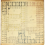 Pianta del ghetto di Torino, 1809 (Finanze, Tipi, sezione II, n. 13)