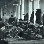 Reparto selleria, cucitura (epoca della Prima Guerra Mondiale)