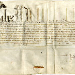 Lettera di Felice V Papa Felice V per Ludovico di Savoia e Anna di Lusignano
